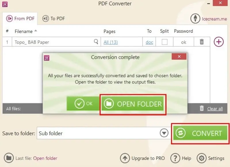 Turn  PDF into Word